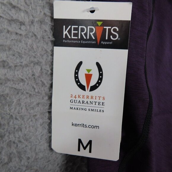 Kerrits Leggings Medium Groundwork Capri Stretch Purple Equestrian Pull On NEW - Picture 4 of 10